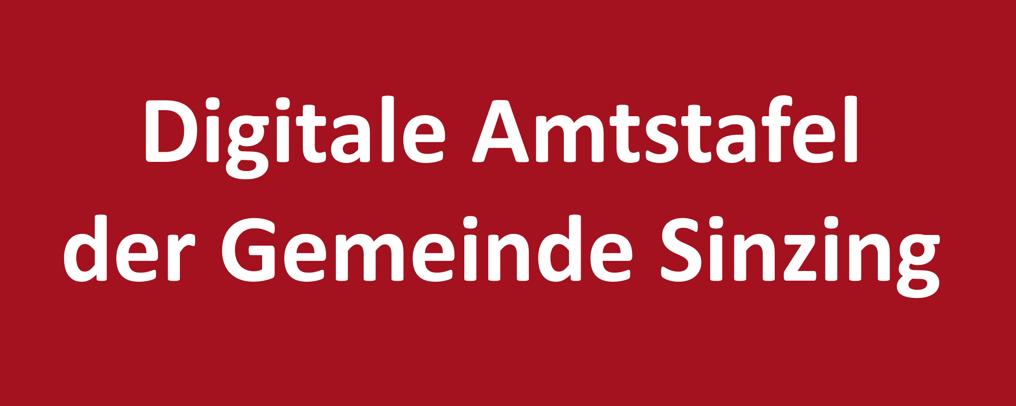 Digitale Amtstafel